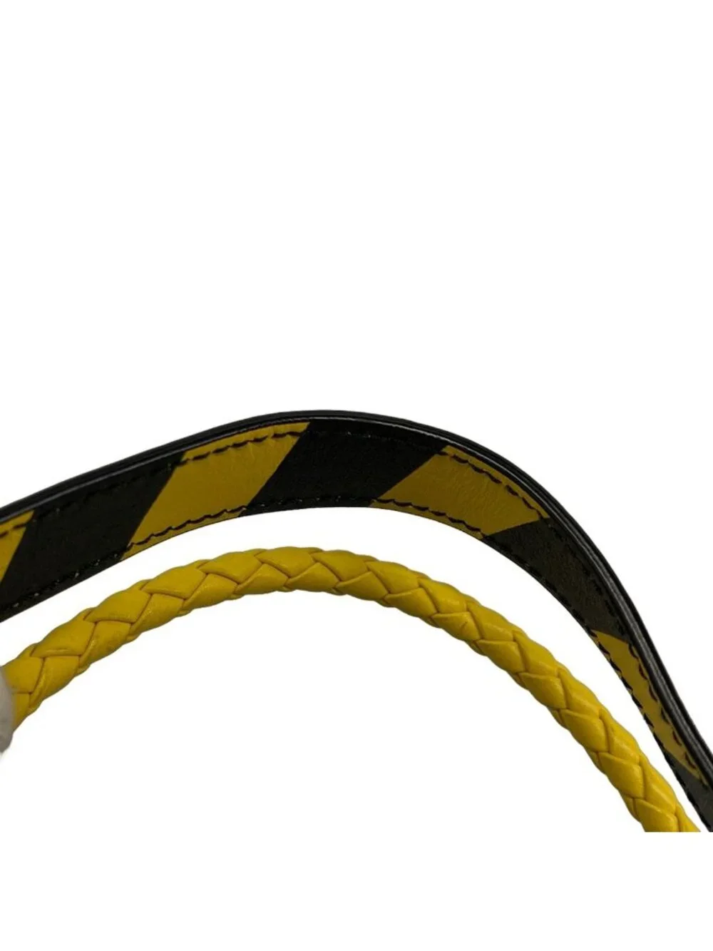 Miu Miu Tote Black Yellow Leather